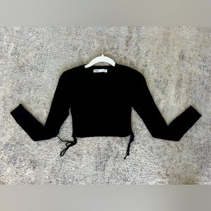 Zara Black Crop Sweater